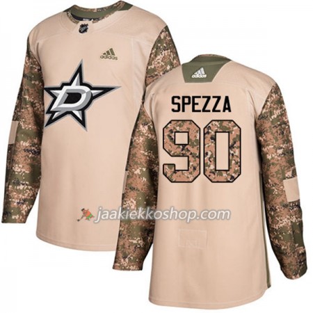 Miehille NHL Dallas Stars Pelipaita Jason Spezza 90 Adidas 2017-2018 Camo Veterans Day Practice Authentic